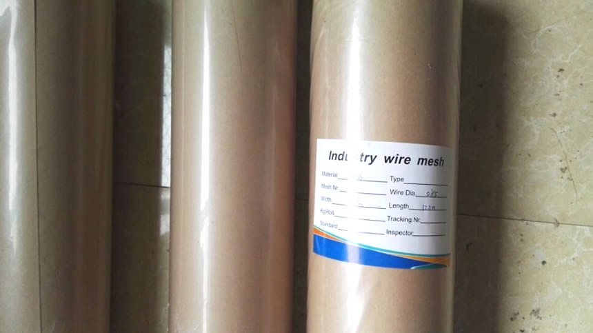 The brass wire mesh are packed well using paper core and paper & plastic film.