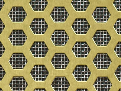 Brass/Copper Perforated Mesh with Stable Structure